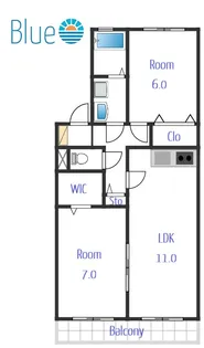 オーベルグ笹下【2階】の間取り