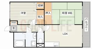 兵庫県加古川市野口町長砂【マンション】の間取り