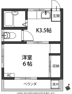 第一北野荘A棟【2階】の間取り