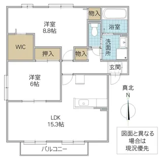 マノワール B棟【2階】の間取り