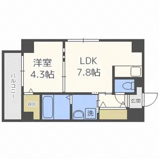 スペチアーレ大通【5階】の間取り