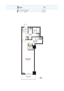 シーリアお台場一番街(SA借上)【7階】の間取り