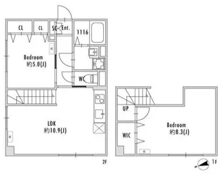 PASEO下北沢代沢II【3階】の間取り