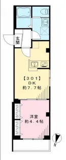 1LDKの間取り画像