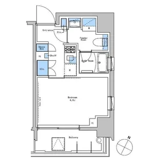 ブラウ戸越銀座スカイ【8階】の間取り