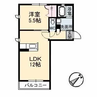 メロディハート C棟【2階】の間取り