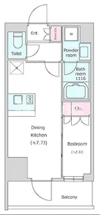 レジディア都立大【8階】の間取り