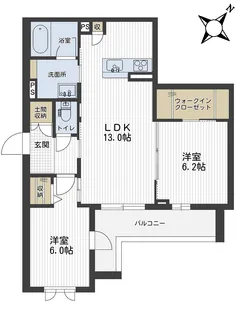 【SHM】ル・ソレイユ・ルヴァン【3階】の間取り