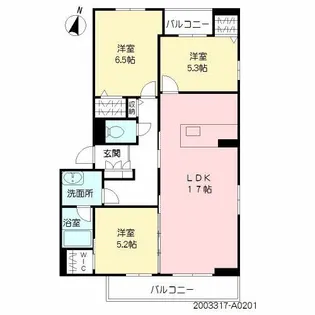 M’sスクエア南春日【2階】の間取り