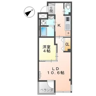 ローズガーデン舟入南【3階】の間取り