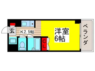 ベイシティハイツ船橋【2階】の間取り