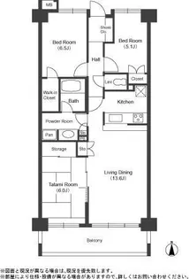 千葉県船橋市東中山2【マンション】の間取り
