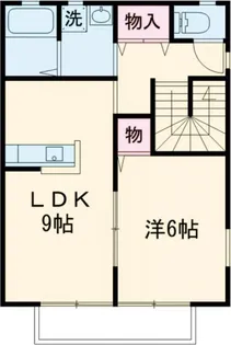 花・ハイツ【2階】の間取り