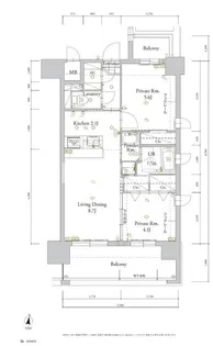 ALFACIO BASE HAKATA【6階】の間取り