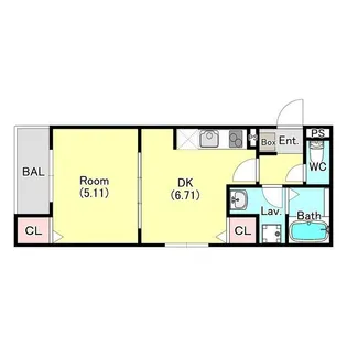 神奈川県伊勢原市東成瀬【アパート】の間取り