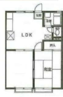 コーポTAMA【1階】の間取り