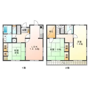 三重県津市河芸町上野【一戸建】の間取り