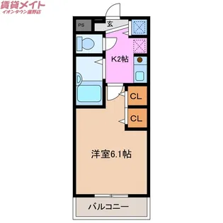 ダイヤマンション麻生田【2階】の間取り