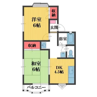サンライズ大熊C棟【2階】の間取り