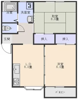 エクレール【2階】の間取り