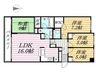 リゾセントラルコート東陽町【9階】の間取り