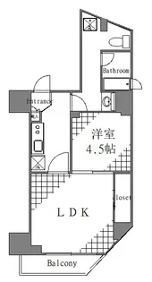 スプレスター上野根岸【11階】の間取り