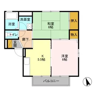 セジュールI A【1階】の間取り