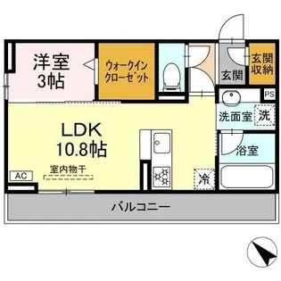 D crest 中之郷2丁目【3階】の間取り