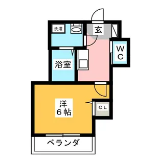 エクレール鴨居II【1階】の間取り