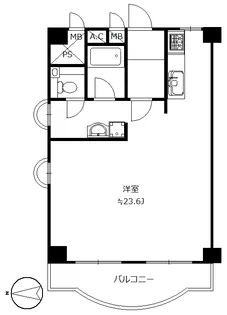 ニュー大崎マンション【5階】の間取り