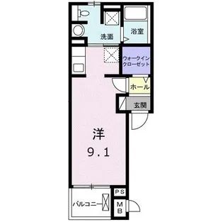 ガーデン双葉 B【2階】の間取り