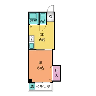 コーポ早川【4階】の間取り