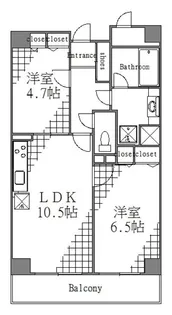 セゾン深川【5階】の間取り