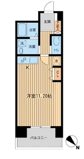 東京都港区六本木3【マンション】の間取り