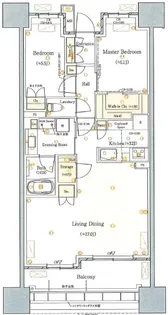 パークタワー向ヶ丘遊園【8階】の間取り