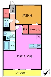 シトラスコート【1階】の間取り