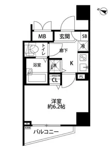 ドルチェ東京・八重洲通り【3階】の間取り