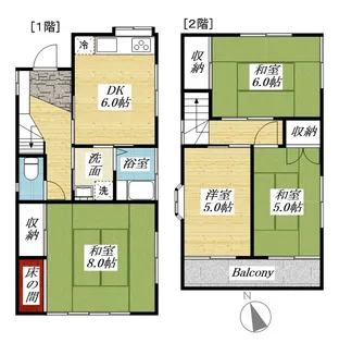 東京都日野市西平山3【一戸建】の間取り