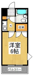 フラワーハイツ【1階】の間取り