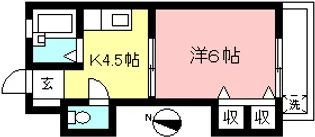 東京都町田市鶴川5【アパート】の間取り