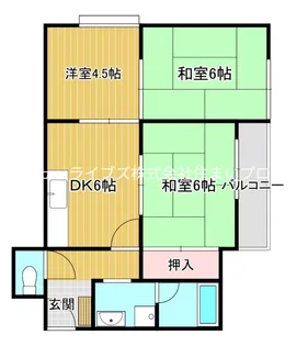 グランドール2番館【5階】の間取り