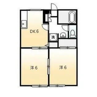 エステート ユリB【2階】の間取り