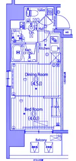 ガーラ プレシャス川崎西口【5階】の間取り