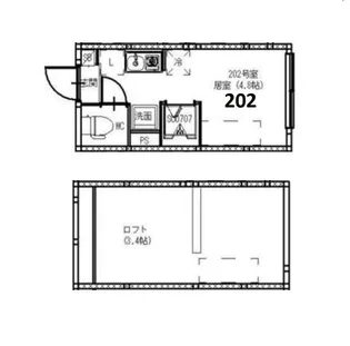 ハーモニーテラス東大泉III【2階】の間取り