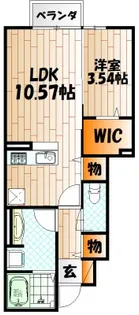 アカイユIII【1階】の間取り