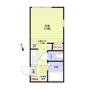 SCRUBLAGOON栗谷3丁目【2階】の間取り