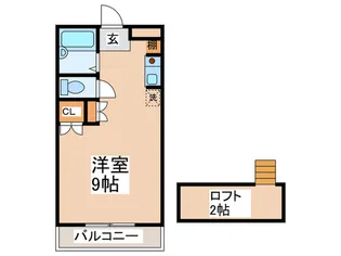 ルート基山B棟II【1階】の間取り
