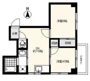 第二小林マンション【2階】の間取り
