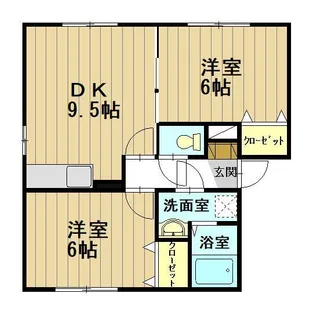 サニーライフA【2階】の間取り