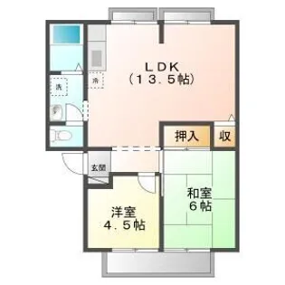 ウィンディアさのB【1階】の間取り